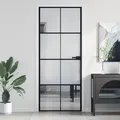 Produktbild: vidaXL Innentür Schlank Schwarz 83x201,5 cm Hartglas & Aluminium
