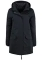Produktbild: OXMO Tamila Damen Übergangsmantel Parka Lange Jacke, Größe:XL, Farbe:Black (194007)