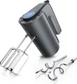 Produktbild: Arendo Handmixer aus Edelstah mit Turbostaste - Handrührer inkl. 2 Quirle & 2 Knethaken