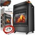Produktbild: KESSER Terrassenstrahler, 3400 W, Gasheizer Gasheizofen Heizstrahler 3,4 kW Gas Kamin schwarz