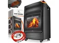 Produktbild: KESSER® Gasheizer Gasheizofen Heizstrahler 3,4 kW Gas Kamin inkl. Gasdruckregler & Gasschlauch 2 Heizstufen Infrarot 3400W Gasheizstrahler Gasheizung Butan- oder Propangasflaschen bis 11kg Schwarz