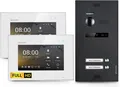 Produktbild: Balter Video-Türsprechanlage HD Video Türsprechanlage für 2 Familienhaus, 2 x Monitor, Schwarz (Mehrfamilienhaus, Komplettset, 2-tlg., Full HD Kamera, WLAN, Interkom, Videokommunikation)