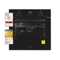 Produktbild: Exquisit Einbaubackofen EBE278-H-020 schwarz | EEK: A | 75 l Garraum | Heiß- & Umluft | 60cm Breite