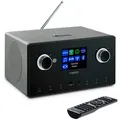 Produktbild: Medion® Internetradio MEDION® LIFE® P85444 (MD89295) titan Radio (AM/FM, Amazon Music, MW/UKW, Spotify, WiFi, DAB+, 30 W) silberfarben