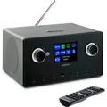 Produktbild: MEDION P85444 2.1 Internetradio mit Subwoofer (DAB+, UKW Radio, Spotify Connect, WLAN, Bluetooth, Streaming, Equalizer, Farbdisplay, USB, AUX, Weck...