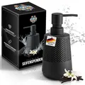 Produktbild: Seifenspender schwarz, Spülmittelspender, Seifenspender schwarz matt, 280ml, Spülmittelspender Küche, Soap Dispenser, 280 ml