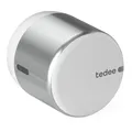 Produktbild: tedee Lock GO 2 Aluminium, smartes Türschloss, einfach nachrüstbar, ohne Zylindertausch, Steuerung via Bluetooth & aus der Ferne per App, iPhone & Android, Smart Home, silber, Ø 58mm x 65mm