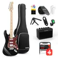 Produktbild: ♪Donner DST-152 Elektrische Gitarre Solidbody SSH Pickup Spulenabgriff Tasche