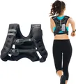 Produktbild: VEVOR Gewichtsweste 13,8 kg mit reflektierendem Streifen, verstellbare Schnalle, Körpergewichtsweste für Männer und Frauen, Trainingsgerät