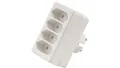 Produktbild: 4008297127383 Rozgałęźnik 4-gniazdowy - 4x2P-euro, bez uziemienia, biały / 12738