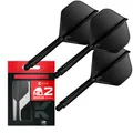 Produktbild: Target Darts K Flex Integrierter Dart-Flug und -Schaft, Nr. 2 Schwarz (Mittel) | 3er-Pack K-Flex – Nr. 2, Präzisionsgeformte 2-in-1-Dart-Flüge und -Dart-Schäfte | Professionelles Dart-Zubehör