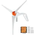 Produktbild: VEVOR 500 W Windkraftanlage 12 V Windgenerator 3-Blatt-Windkraftgenerator mit MPPT-Regler einstellbare Windrichtung und 2,5 m/s Startwindgeschwindigkeit geeignet für Zuhause Bauernhof Wohnmobile Boote