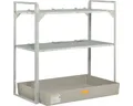 Produktbild: Fassregal Cemo 360 mit Fassauflagen und GFK-Auffangwanne 130x132x80 cm Tragkraft