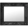 Produktbild: vidaXL Wandspiegel im Barock-Stil 50x40 cm Schwarz 320311
