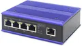 Produktbild: DIGITUS Industrieller 4-Port Gigabit PoE Switch + 1 uplink DIN rail erweiterter temperature Bereich
