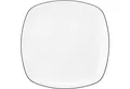 Produktbild: Seltmann Weiden Brotteller Lido Black Line, (1 St), Teller eckig 17,5 cm