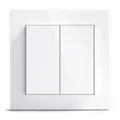 Produktbild: Senic Friends of Hue Smart Home Lichtschalter weiß | Kabelloser & batterieloser Hue Schalter und Dimmer für Philips Hue (Zigbee) | Smart Switch flexibel montierbar & dimmbar
