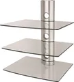 Produktbild: NEG Multimedia TV-Rack SUSPENDER Farbe: silber, Anzahl Regalböden: 3 Ablagen