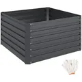 Produktbild: TECTAKE Hochbeet Blomma, 540l, verzinkt, 100x100x56cm - anthrazit