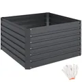 Produktbild: TecTake GmbH Hochbeet Blomma, 540l, verzinkt, 100x100x56cm - anthrazit 405624