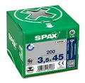 Produktbild: SPAX Senkkopf T20 Teilgewinde, 3.5x45, WIROX, 4CUT, 200 Stk