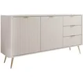 Produktbild: Mirjan24 Kombikommode, Beige, Metall, 3 Schubladen, 164x82x38 cm, Wohnzimmer, Kommoden & Sideboards, Sideboards