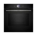 Produktbild: Bosch HMG7361B1, Serie 8 smarter Einbau-Backofen mit Mikrowellenfunktion, 60 x 60 cm, Made in Germany, Schwarz, Air Fry, Digitaler Bedienring, Touchdisplay, Automatikprogramme, Reinigungsunterstützung
