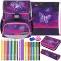 Produktbild: Herlitz Schulranzen Set Loop Plus Magic Unicorn Einhorn gefüllt Herlitz Shop