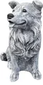Produktbild: Steinfigur Hund Collie, Frost- und wetterfest bis -30°C, massiver Steinguss