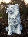 Produktbild: Steinfigur Hund Collie frostfest wetterfest Steinguss Deko Gartenfigur Border 