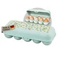 Produktbild: Koziol EGGS TO GO Eierbox für 10 Eier, Aufbewahrungsbox mit Clipverschluss, Eierbehälter für Kühlschrank, Eierkarton aus Kunststoff, Eieraufbewahrungsbox, Eierdose (10 Eier, sage)