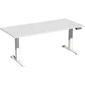 Produktbild: Elektro-Hubtisch Elevate Basic,800 x 1800 mm, lichtgrau/weiß - Weiß
