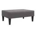 Produktbild: vidaXL Polsterhocker Fußhocker Grau 77x55x31 cm Kunstleder (1 St)