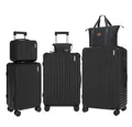 Produktbild: VALLSERO Trolleyset LG2 Hartschalen-Koffer set (S,M,L,XL) Rollkoffer, Reisekoffer, (Hartschalen Trolley 6-teiliges-set), Handgepäck 4 Rollen, ABS-Material, TSA Zollschloss, 6-teiliges Set