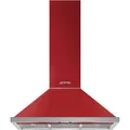 Produktbild: SMEG KPF9RD - Wandesse mit 5 Jahre Garantie, Designlinie Portofino, Rot, bis 815 m³/h, ca. 90 cm
