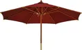 Produktbild: Gartenschirm Sunshine 300 cm bordeaux rot Mittelmastschirm als hochwertiger Sonnenschirm rund für Terrasse