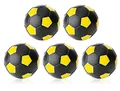 Produktbild: Robertson Kickerball Winspeed 35 mm 5er Set schwarz-gelb, farbecht, Abriebfest und langlebig, für Tischfußball und Tischkicker