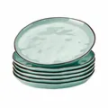 Produktbild: LOBERON Dessertteller 6er Set Biarré, Mediterraner Charme, Glänzende Glasur, Reizvoll Unebene Optik, Spülmaschinenfest, Geschirr, Tischaccessoires, Steinzeug, türkis