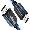 Produktbild: Reagle DisplayPort Kabel DP 2.0 Maximaler Durchsatz 80 Gb/s dynamisches HDR Nylongeflecht Ultra zu 16K@60Hz, 8K@60Hz, 4K@165Hz (2m)