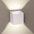 Produktbild: s.luce Led-Wandlampe, Weiß, Metall, Quadratisch,Quadratisch, G, 10x10x10 cm, Lampen & Leuchten, LED Beleuchtung, LED-Wandleuchten