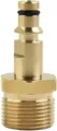 Produktbild: M22 Hochdruckreiniger Stecker auf Schnellanschluss Schlauchadapter Massives Messing Einlass und K-Serie Ausgangskupplung passt für Kärcher für Nilfisk für Bosch Elektrische Gartenwerkzeuge