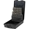 Produktbild: Spiralbohrer Set Hss-co5 / Hss-e, 19-teilig, Premium Metallbohrer Satz, Stahlbohrer Satz, Geschliffen, Zylinderischer Schaft, Cobalt-gehalt Von 5%, Din 338, Typ N - Stier