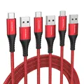 Produktbild: USB C Kabel 3m+2m+1m 3 A Schnellladekabel USB Typ C Ladekabel Nylon geflochte...