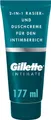 Produktbild: Gillette Intimate Reinigungs- und Rasiercreme für den Intimbereich