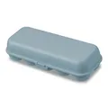 Produktbild: Koziol EGGS TO GO Eierbox für 10 Eier, Aufbewahrungsbox mit Clipverschluss, Eierbehälter für Kühlschrank, Eierkarton aus Kunststoff, Eieraufbewahrungsbox, Eierdose (nature flower blue, 10 Eier)