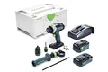 Produktbild: Festool Akku-Schlagbohrschrauber TPC 18/4 5,0/4,0 I-Plus QUADRIVE (mit Akkupacks, Schnellladegerät, Werkzeugfutter, Magnet-Bithalter, Schnellspannbohrfutter, Zusatzhandgriff, Bit), im Systainer