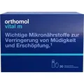 Produktbild: Orthomol Vital m für Männer - bei Müdigkeit - mit B-Vitaminen, Omega-3-Fettsäuren und Magnesium - Orangen-Geschmack - Trinkampullen/Kapseln, 30...