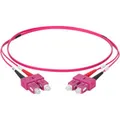 Produktbild: LWL Patchkabel, Duplex, SC > SC Stecker, Multimode OM4 violett, 1 Meter