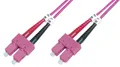 Produktbild: DIGITUS LWL Patchkabel, SC-Duplex - SC-Duplex, OM4, 1,0 m