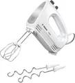Produktbild: Bosch Handmixer MFQ24200 400W Weiß Edelstahl 4 Stufen Knethaken Mixer